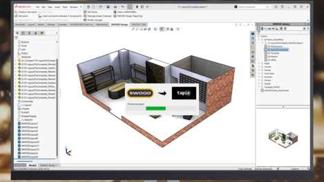 With just one click, the entire job is transferred to the digital job folder, the productionManager.
