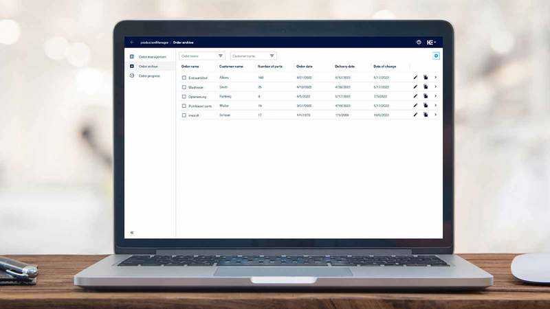 Job archive in productionManager (digital job folder)