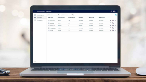 Job archive in productionManager (digital job folder)