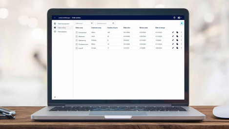 Job archive in productionManager (digital job folder)