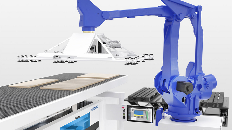 HOMAG panel saw: SAWTEQ B-300-400 flexTec Parts buffer 