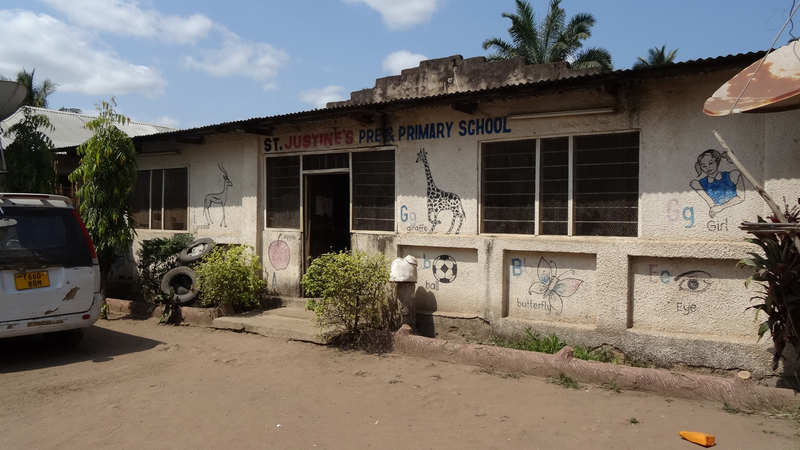 The current St. Justine’s School in Kidatu