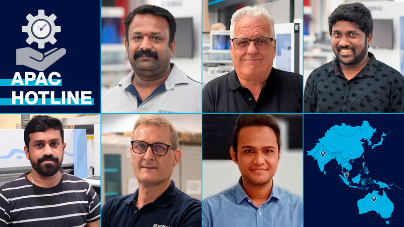 Service responses in your time zone: The HOMAG APAC (Asia Pacific) Hotline