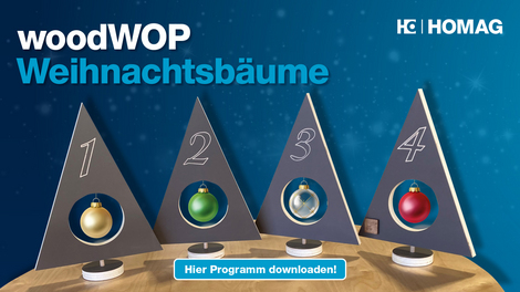 Alle Jahre wieder: Der woodWOP Weihnachtsgruß von HOMAG