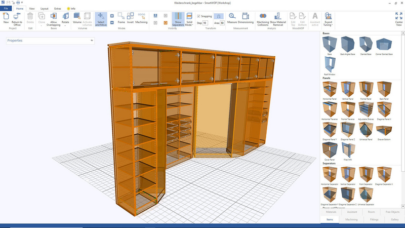 在未来使用 SmartWOP 巧妙、轻松、快速地设计衣柜
