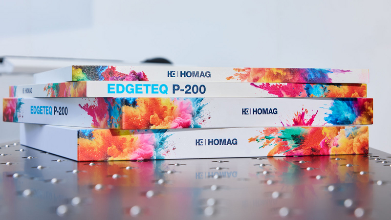 EDGETEQ P-200: Edge processing with brilliant four-color printing