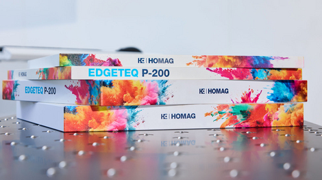 EDGETEQ P-200: Edge processing with brilliant four-color printing