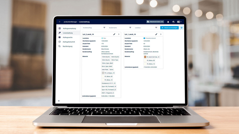 Ab jetzt im productionManager: Aufträge einfach und schnell zu Fertigungslosen zusammenfassen und intelligent bündeln!