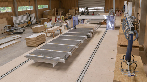 Abbundzentrum Bodenseekreis Mulifunktionsbrücke und Handlingsystem Abbundzentrum Bodenseekreis Mulifunktionsbrücke und Handlingsystem