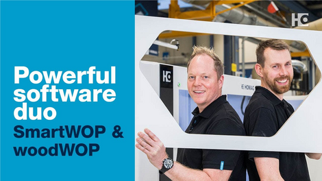 Powerful software duo: SmartWOP and woodWOP in interaction