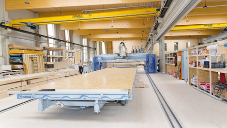 WEINMANN Multifunction bridge, framing table, timber construction, timber frame houses, wall manufacturing