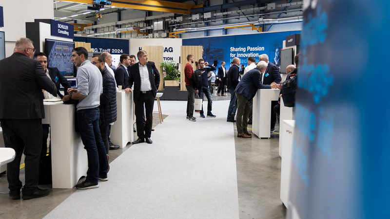 Erstmals mit auf dem HOMAG Treff waren auch zahlreiche Fachaussteller und Partnerfirmen wie BENZ Tooling, DÜRR AG, tapio und viele mehr.