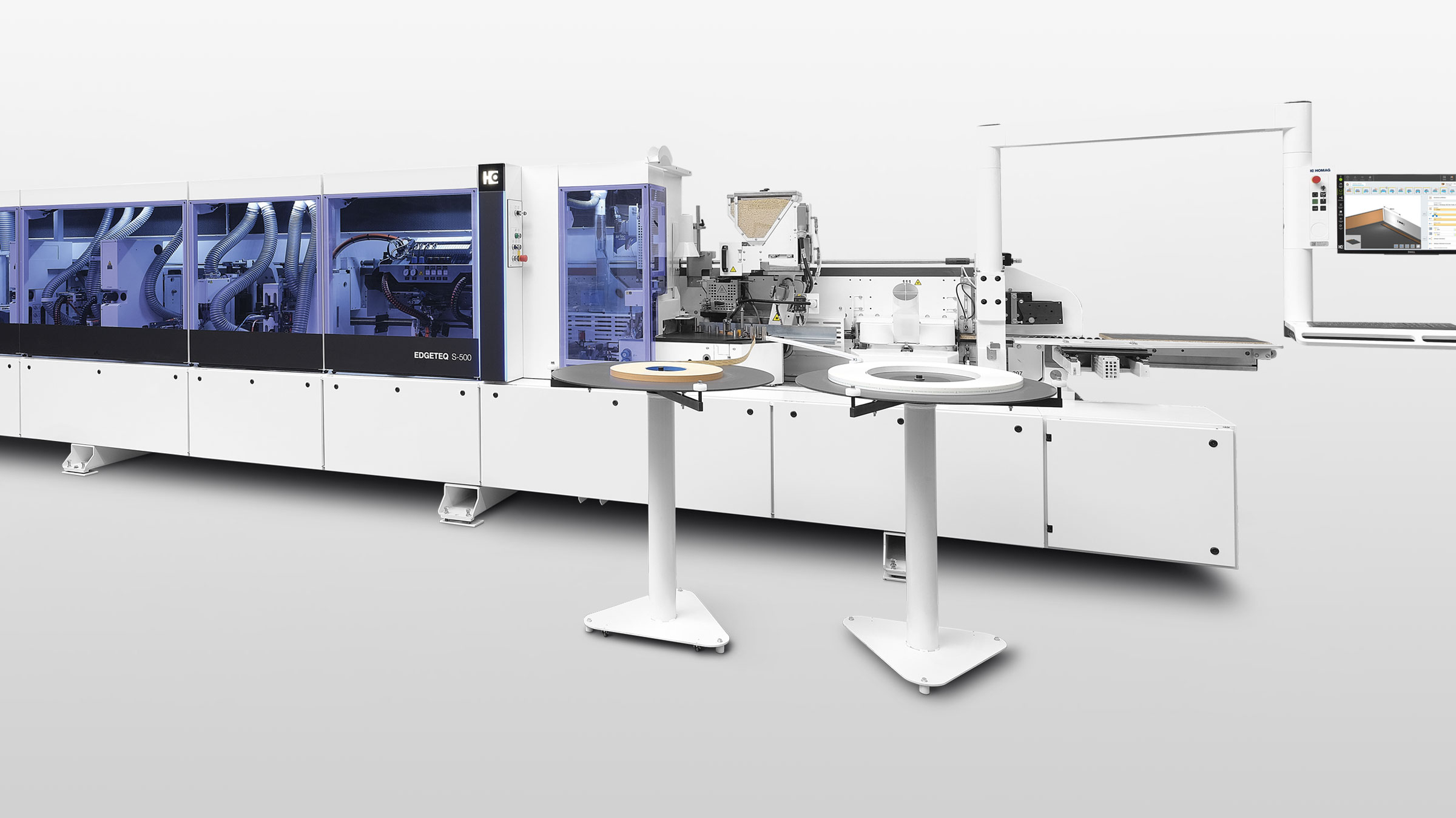 Kantenanleim-Maschine EDGETEQ S-500 Kantenanleim-Maschine EDGETEQ S-500
