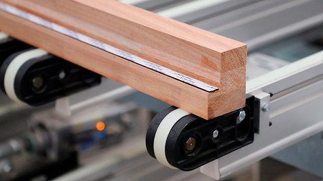 Planed unfinished element with the tesa® ACXplus adhesive tape applied