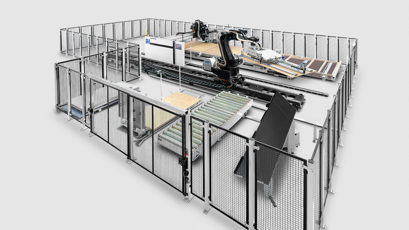 利用机器人和多功能桥式加工中心实现高效生产