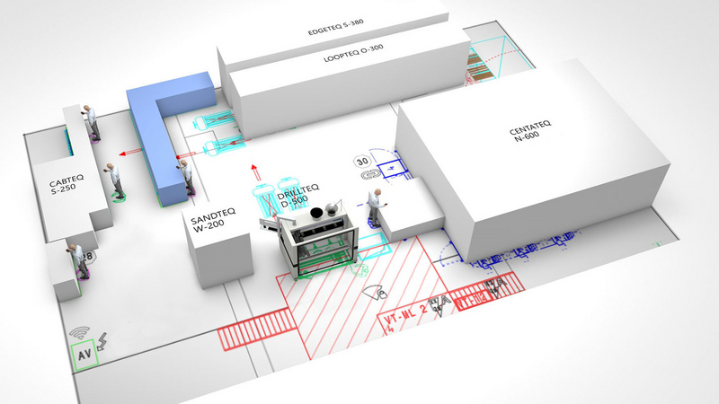Heute noch skizziert, ab der LIGNA schon Realität: HOMAG zeigt speziell für Handwerksbetriebe auf dem Stand in Halle 14 wie jeder Betrieb Schritt für Schritt mit einzelnen Bausteinen zu seinem individuellen Gesamtkonzept kommt.