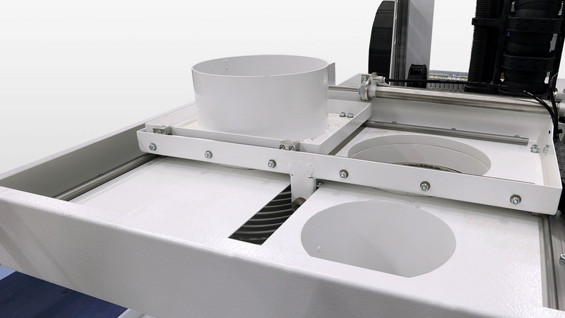 Zentraler Absauganschluss am Portal