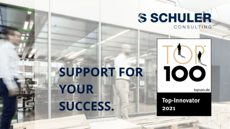 Support for your success SCHULER Consulting is awarded the TOP 100 label 2021