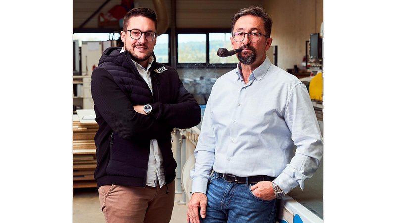 销售经理 Emanuel Reuss（左）与创始人兼总经理 Rüdiger Reuss