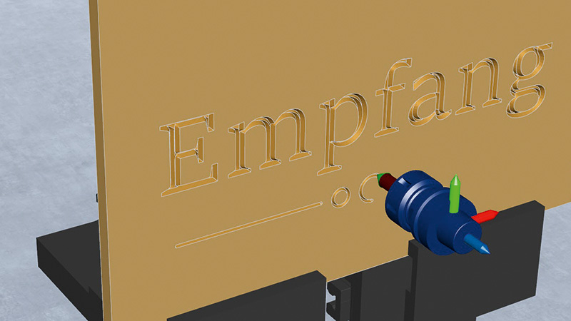 woodWOP: CAM Plugin - Text gravieren