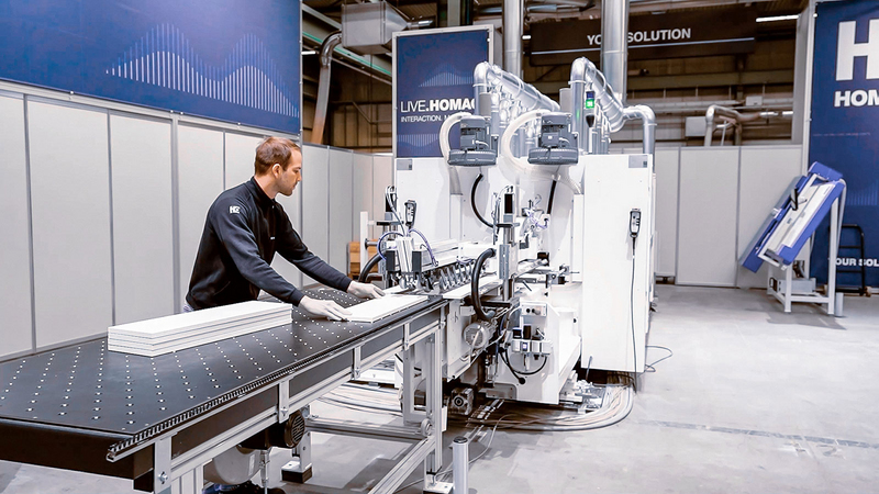 TENONTEQ D-500 double-end profiler from HOMAG