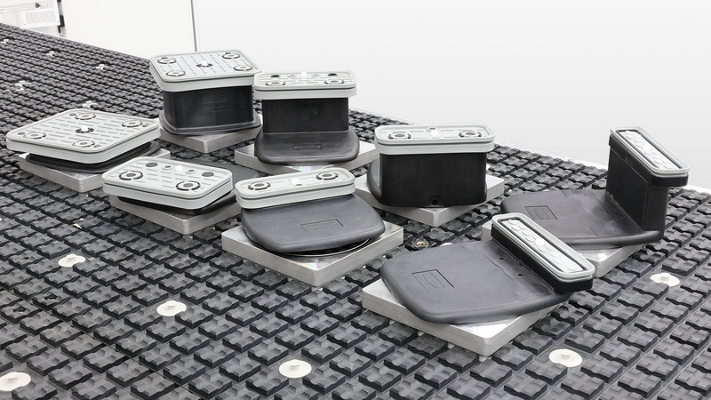 Verschiedene Spannelemente sind optional erhältlich