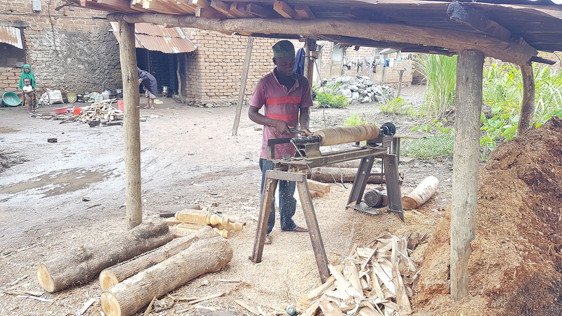 …together with the wood turner.
