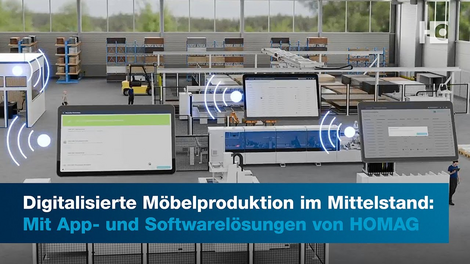 Digitalisierte Prozesse in der Möbelproduktion: Mit App- und Softwarelösungen von HOMAG