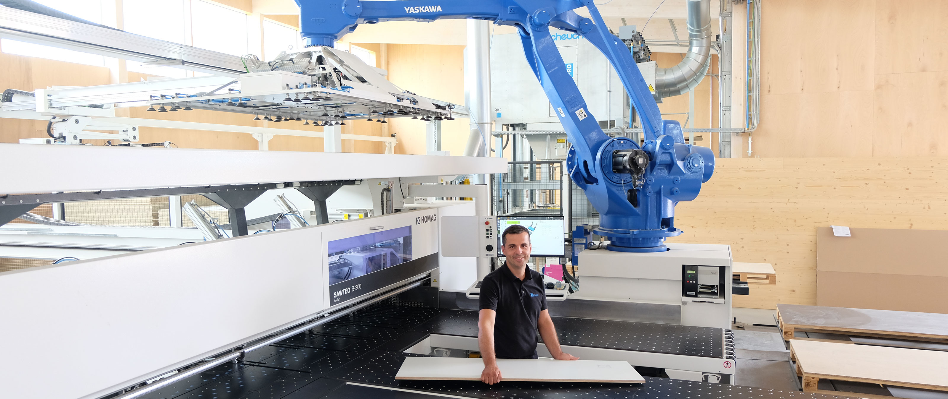 Neue Räume GmbH 选择 SAWTEQ S-300 flexTec 应对未来挑战;图片来源:HK - 木材和塑料加工